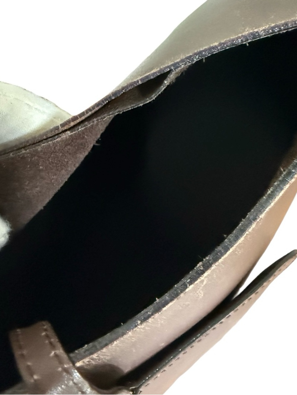 Authenticated Gucci Vintage Brown Leather Bamboo Hobo Tote Bag w/ Pouch! COA! - Picture 15 of 16